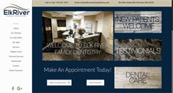 Desktop Screenshot of elkriverfamilydentistry.com